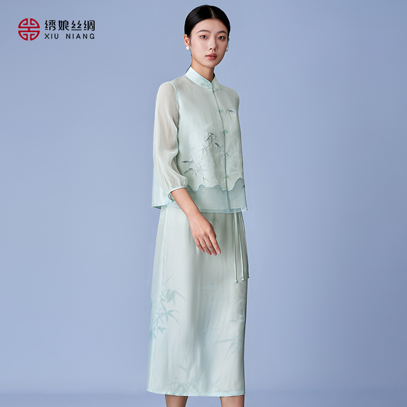 绣娘丝绸新款真丝上衣