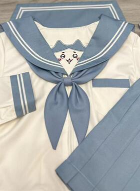 反派不中二稀有色原创猫咪小八水手服刺绣萌款jk制服日系学院套装