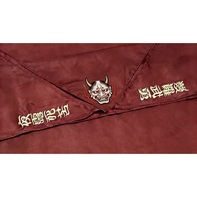 原创刺绣般若文字领巾正版不良日系暴走特攻服水手服jk小物配饰