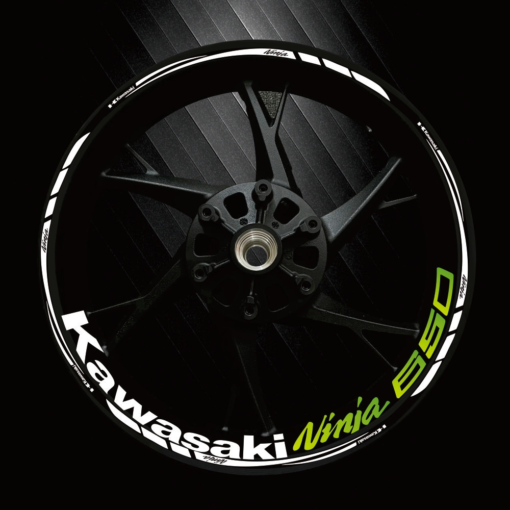 适用川崎忍者ninja650新款轮毂贴