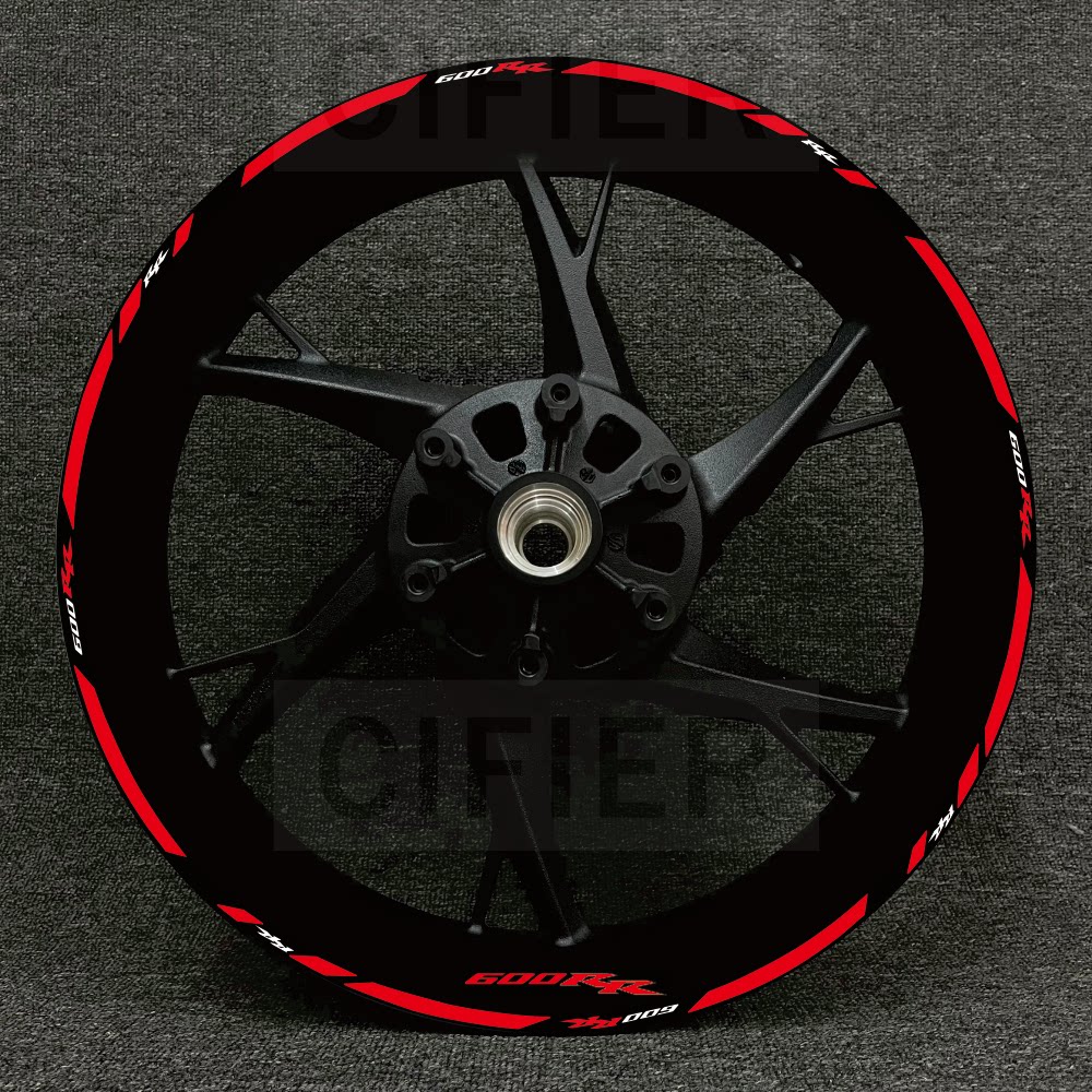 摩托车CBR300CBR600RRCBR1000RR650F5轮毂车圈轮框反光防水贴花