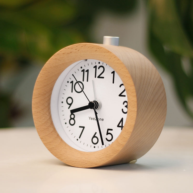 实木桌面时钟学生用创意床头闹钟卧室静音强力叫醒懒人闹铃台钟表|ruв категории начало ежедневно, часы, будильник/проекция часы - от Buy2taobao.com для оказания профессиональной услуги покупки агента Taobao