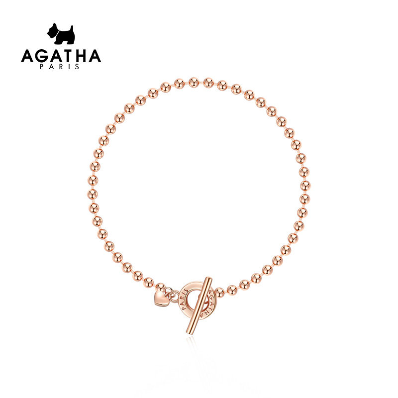 Agatha925银手链女钥匙气质首饰女情侣款礼物新潮