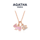 AGATHA 瑷嘉莎缤纷奇缘系列小狗项链雪花皇冠拆卸设计新年礼物
