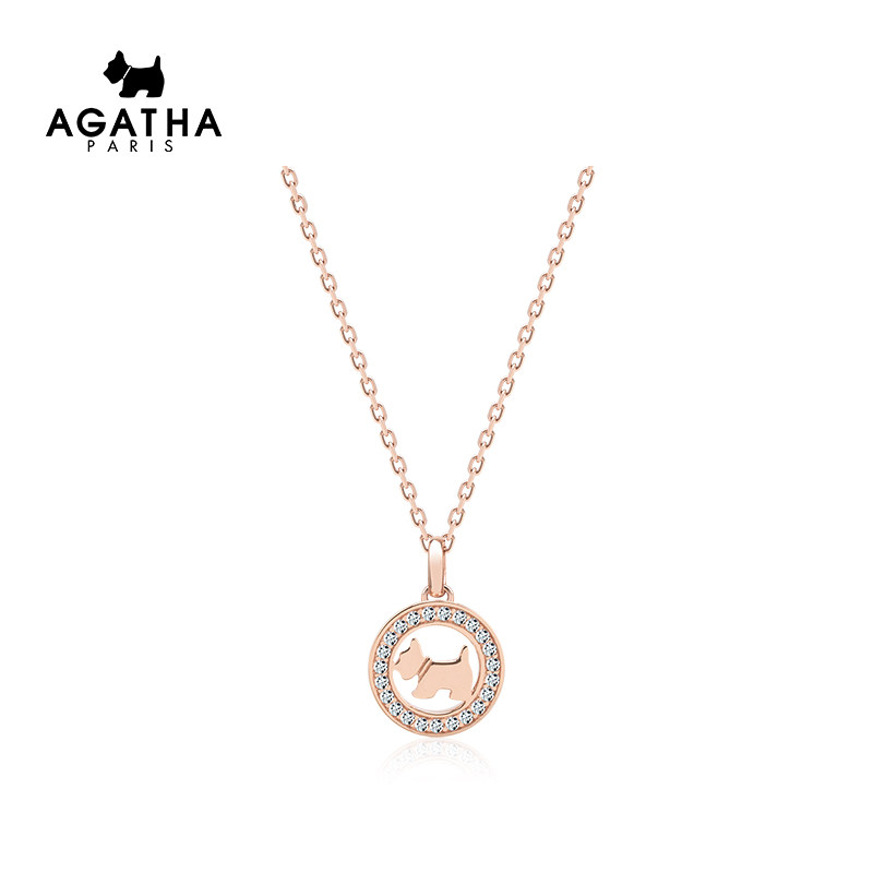 AGATHA/ Mozart series circular Puppy Necklace Light extravagance senior Sense of design Jewelry jewelryin the Accessories/Fashion Jewelry, Necklace  category - from Buy2taobao.com to provide professional Taobao agent buy service