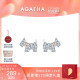 AGATHA 简约耳饰耳环 瑷嘉莎法兰西小狗耳钉高级感法式 520礼物