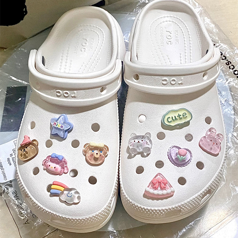 可爱洞洞鞋配饰crocs可爱卡扣