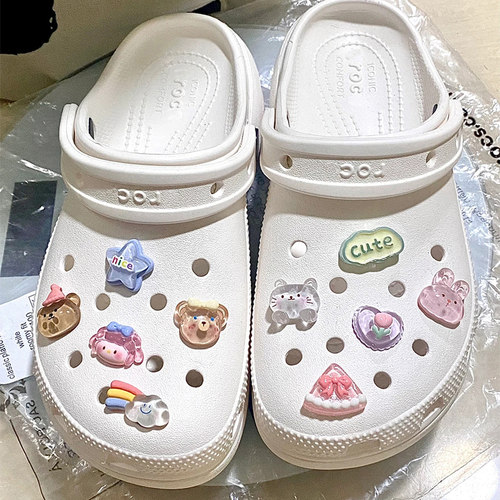 可爱洞洞鞋配饰适配crocs卡扣