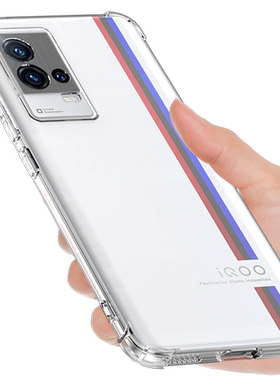适用于iqoo8手机壳透明pro防摔套