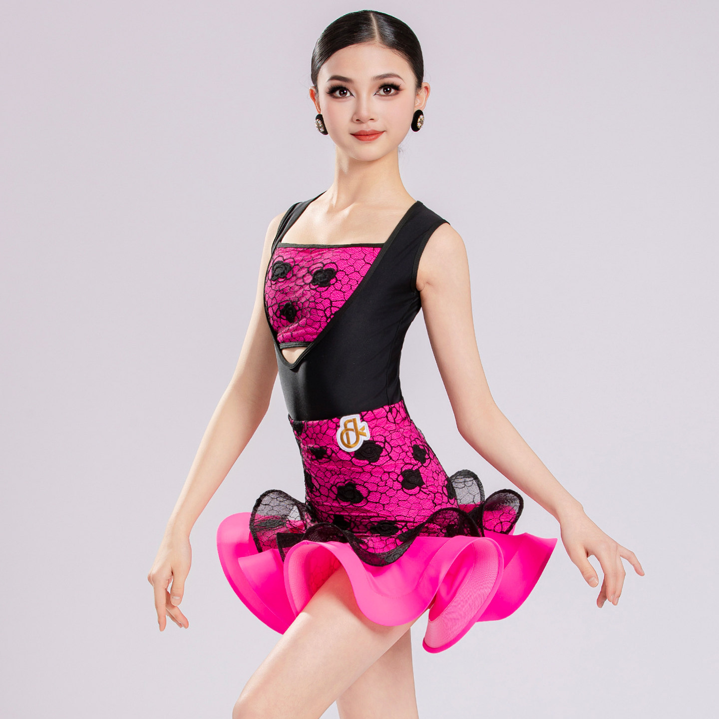 新款少儿拉丁舞服高级感练功服