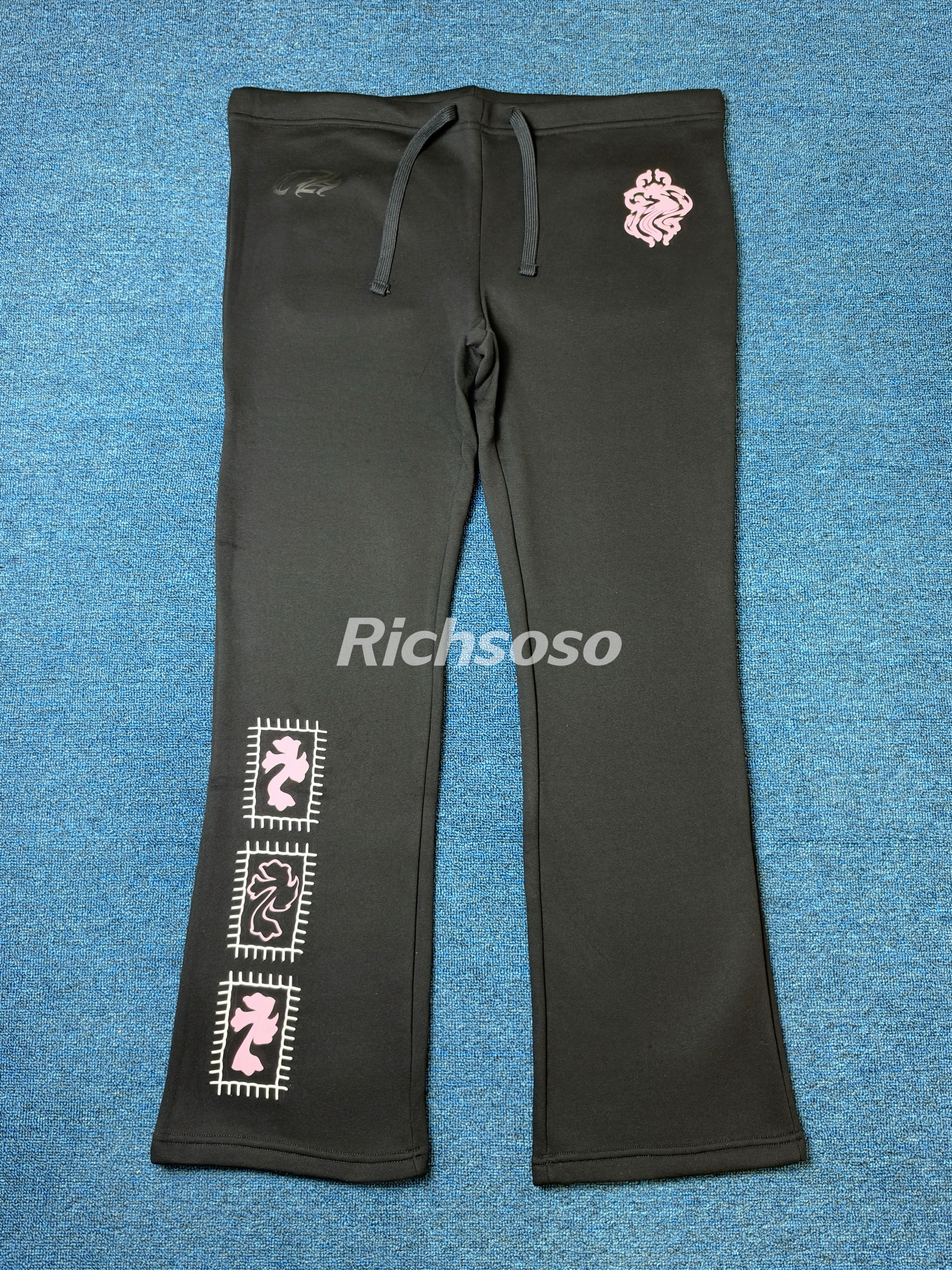 黑色美少女抓绒休闲长裤卫裤