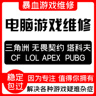 电脑机器远程三角洲行动/无畏契约/LOL码CF逃离塔科夫ApexPUBG