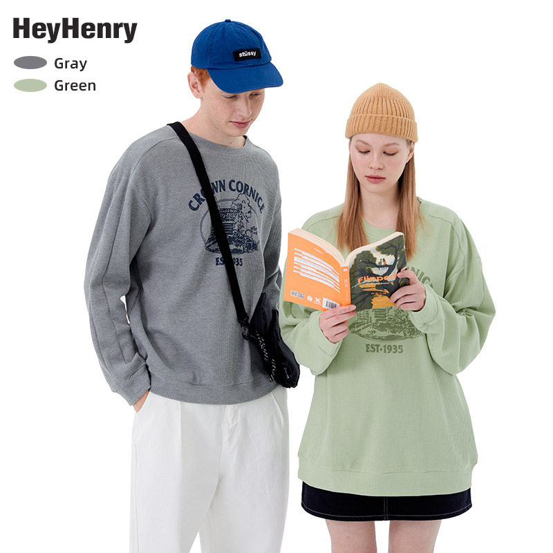 HEYHENRY圆领套头宽松卫衣