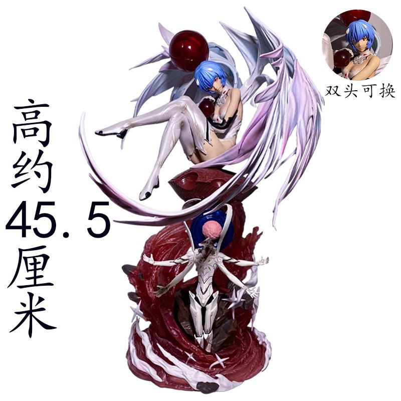 新世纪福音战女神共鸣双头雕天使绫波丽凌波丽手办二次元美少女