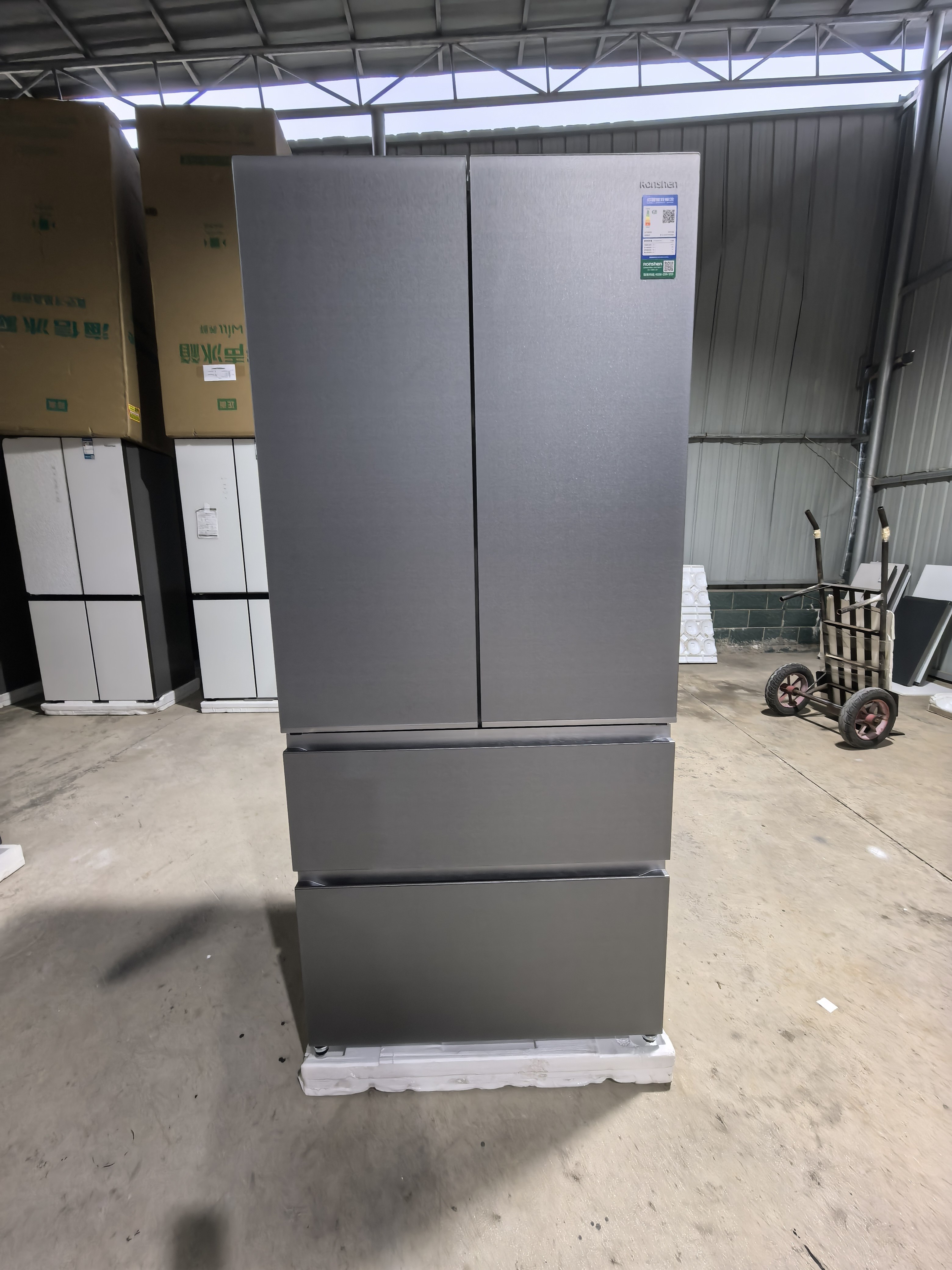 Ronshen/容声 BCD-565P70FZBBK 一级双系统制冰法式超薄零嵌冰箱