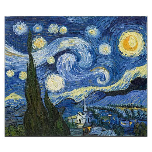 5D Diamond Painting 2024 Van Gogh Star пустые бриллиантовые кирпичи и блюда ручной работы ручной работы ручной работы поперечный эндический бриллиант