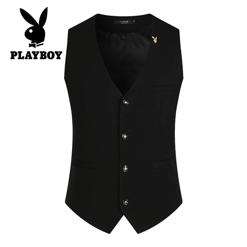 Playboy, мужской жилет, свадебное платье, эластичный классический костюм, облегающий крой