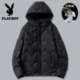 Playboy, пуховик, трендовая короткая зимняя куртка, коллекция 2021, увеличенная толщина