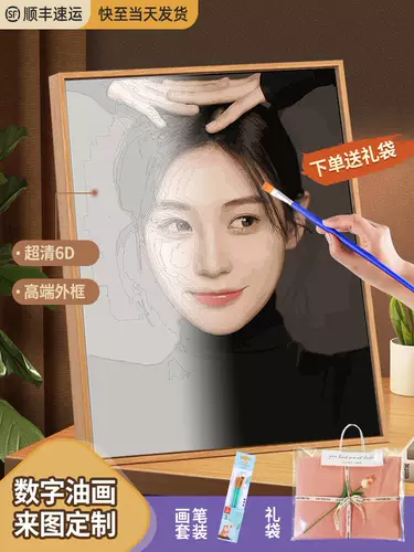 Цифровая масляная краска для рисования, фотография, акрил, «сделай сам», делается под заказ, подарок на день рождения, ручная роспись