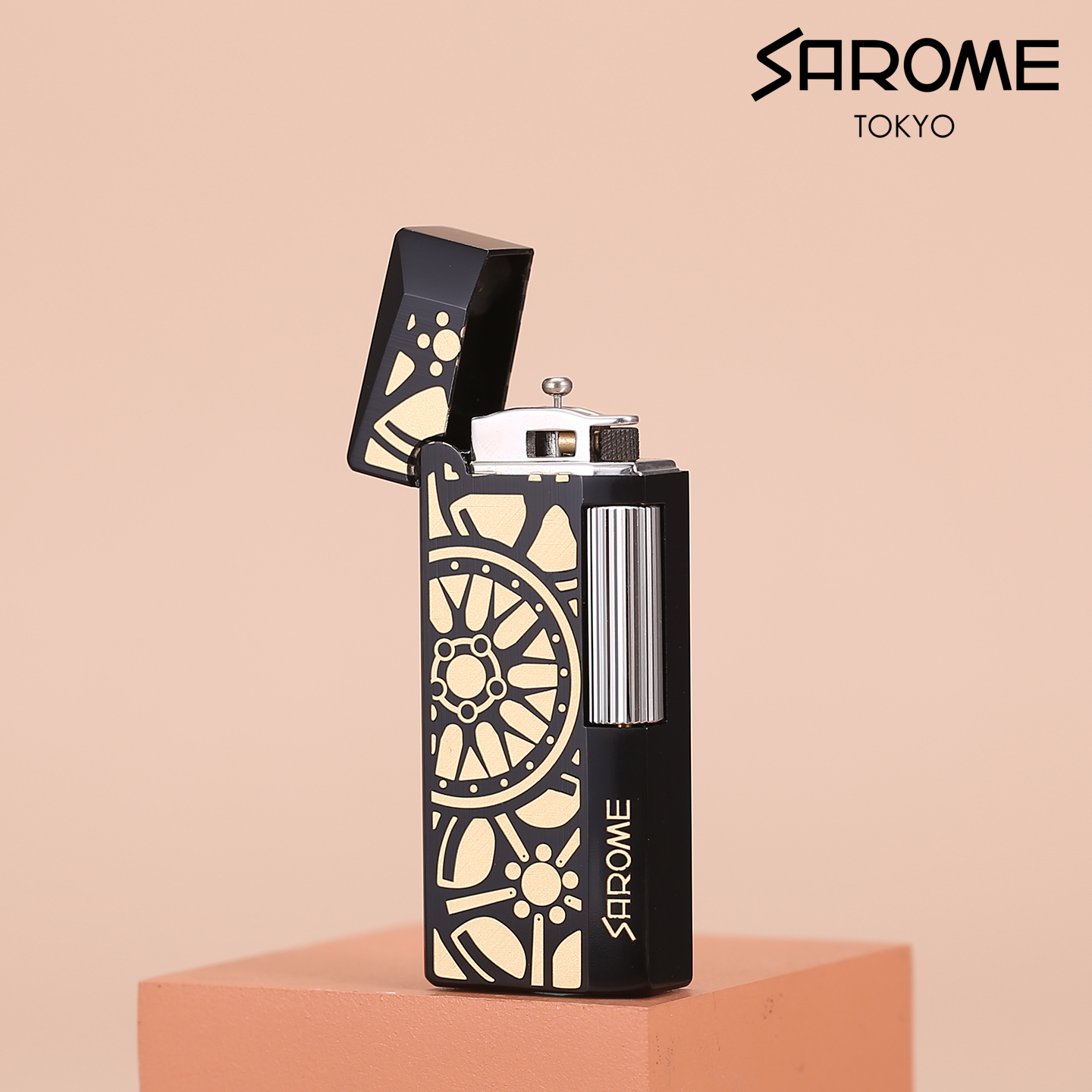 SAROME漆面轻便小巧充气打火机