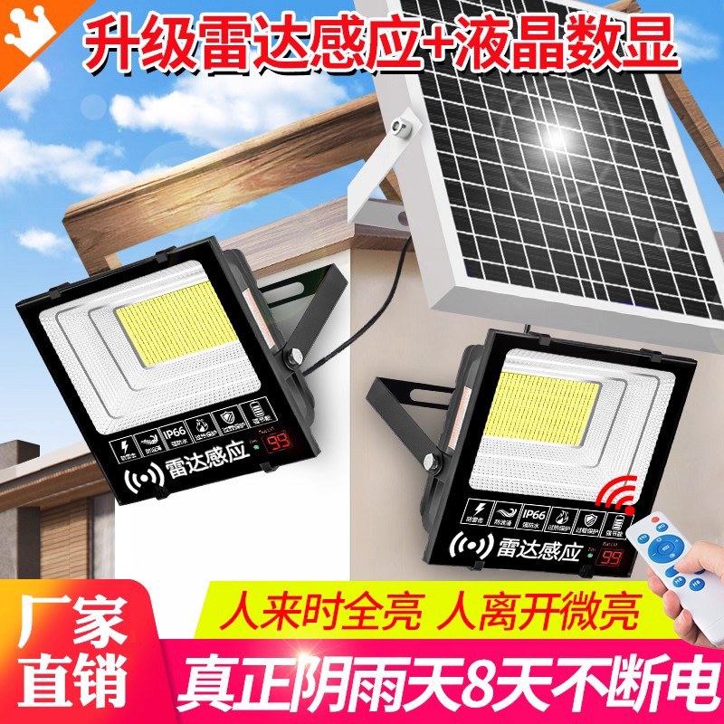 人体感应太阳能户外灯新款