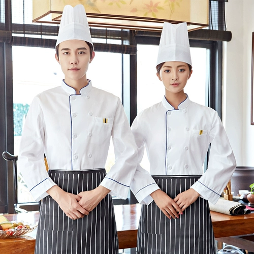 Одежда шеф-повара, покупки повторения клиентов, более 10 000 000, более 20 цветов, топы шеф-поваров, рабочая одежда, мужчины и женщины, осенняя и зимняя одежда с длинными рукавами, а также более крупное питание, столовая для выпечки школьной столовой и гостиница белая рабочая одежда