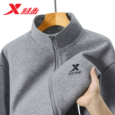 特步外套男冬季加绒保暖