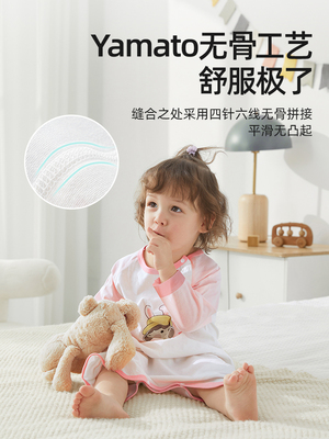 贝肽斯婴儿睡袍春秋款睡衣新款纯棉儿童睡袍男童女童a类宝宝睡袋 — 6