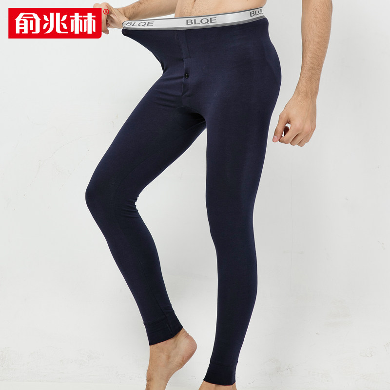 俞兆林秋冬季保暖裤男舒适加厚薄款弹力紧身运动贴身棉裤青年大码