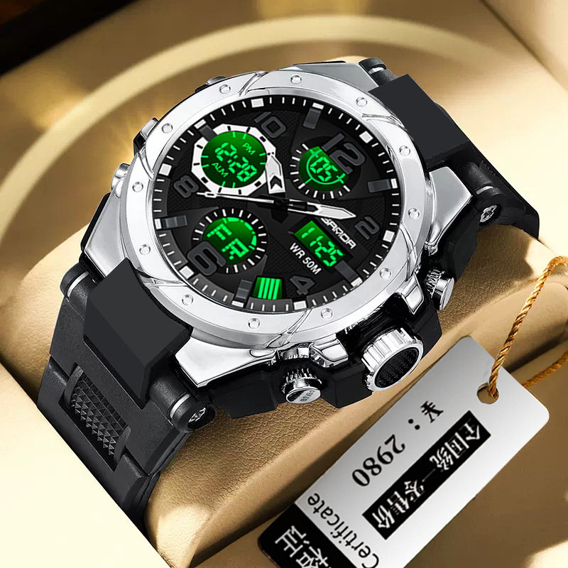 帅气手表男士初高中学生特种兵多功能户外运动防水潮流夜光电子表