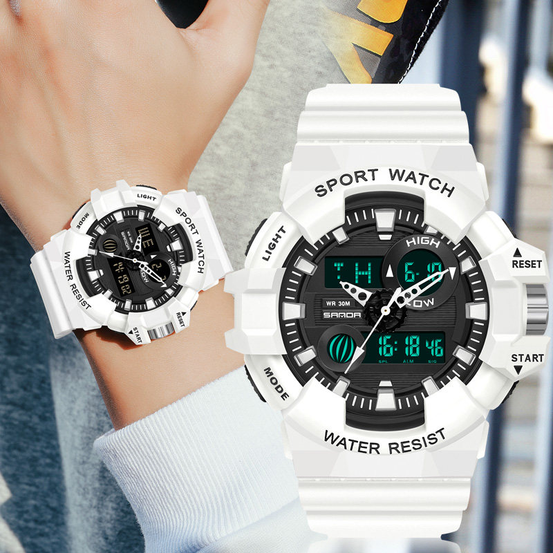 手表男款中学生户外运动潮流炫酷防水防摔电子表韩版多功能男童表