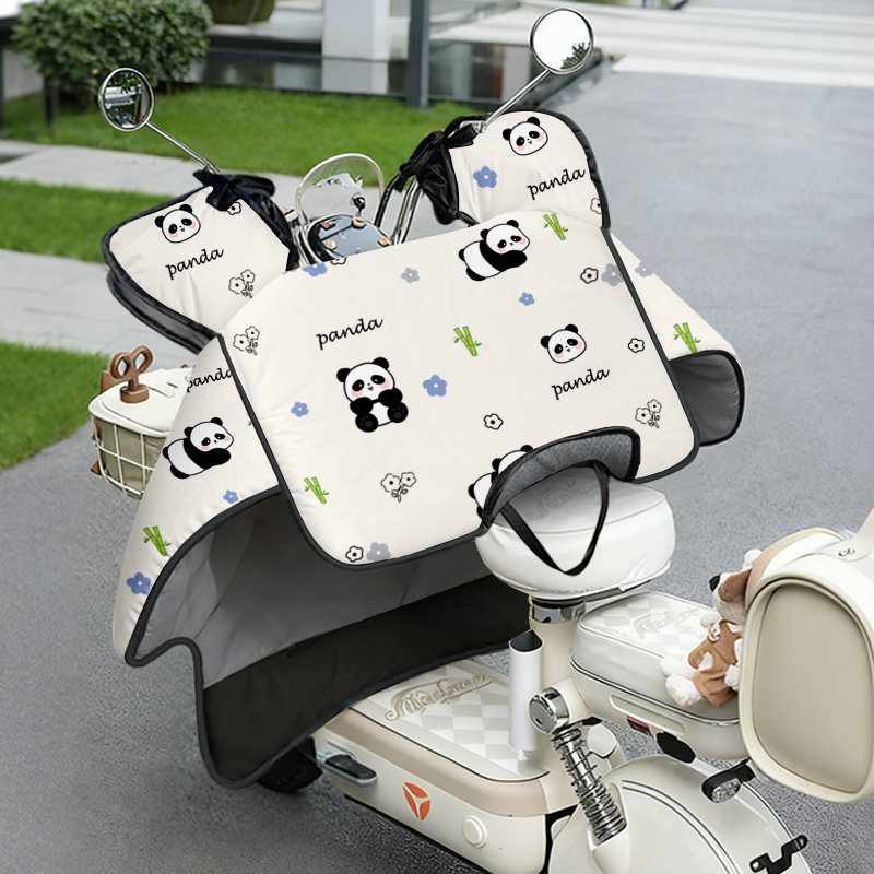 电动车挡风被冬季加绒加厚冬天