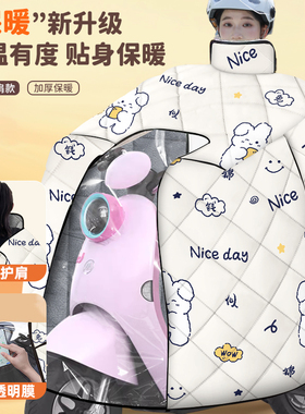 适用于爱玛露娜爱朵QB33摩登Q30罗兰PRO电动车挡风被冬季加绒加厚