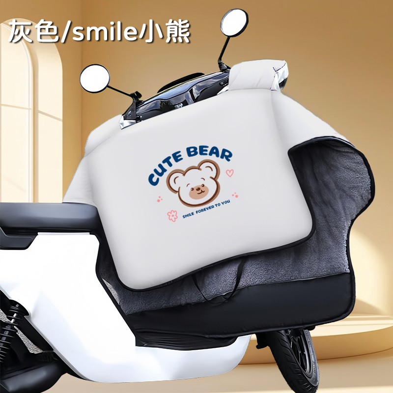 适用雅迪摩登绽放电动车70-H/60/80挡风被冬季加绒加厚防风防水罩