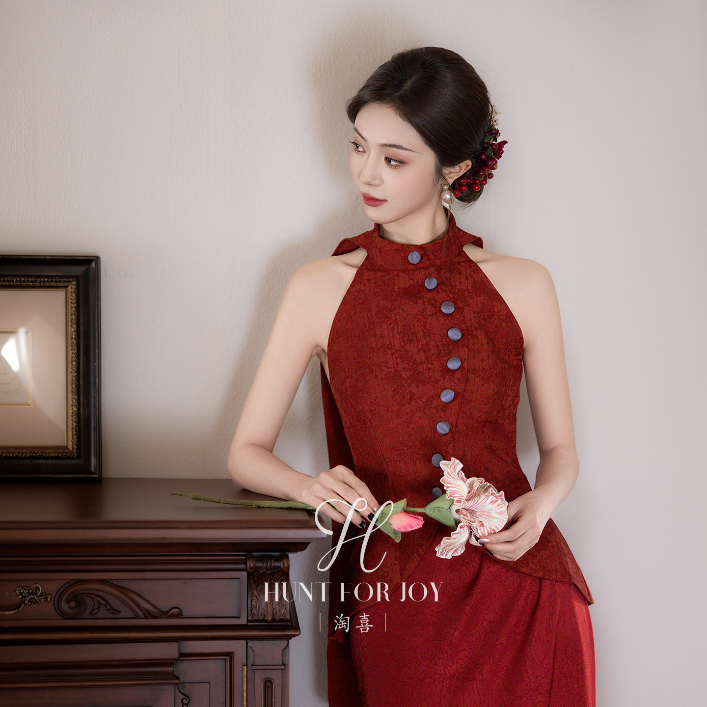 淘喜原创「棠梨」敬酒服2025新款新娘改良新中式绝美订婚礼服晨袍