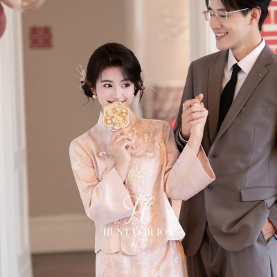 新娘订婚旗袍新中式敬酒服套装