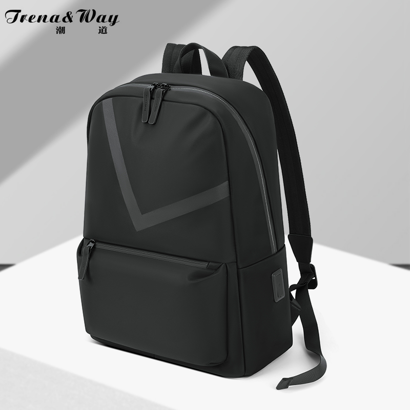 宝加西时尚男士双肩包15寸电脑包