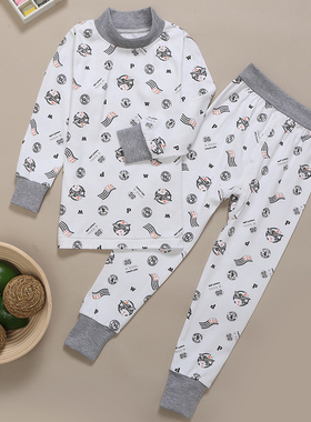 儿童内衣套装纯棉男童女童保暖秋衣秋裤大童全棉宝宝睡衣小孩春秋