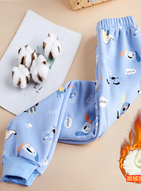 男女童保暖裤儿童加绒加厚秋裤打底裤中大童内穿棉裤宝宝绒睡裤