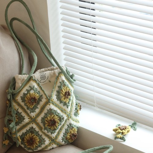 名辰方式向日葵编织包手作diy