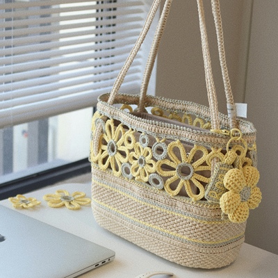 名辰方式手作材料包多巴胺编织包