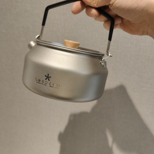 户外露营钛TI烧水壶泡茶壶开水壶家用便携式茶壶旅行野外露营