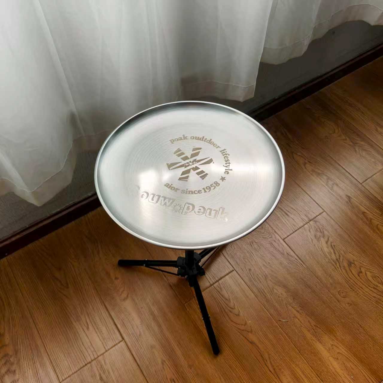 户外折叠不锈钢桌便携式