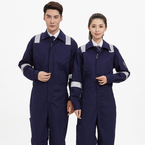 Хлопковый антистатический износостойкий комбинезон для работы