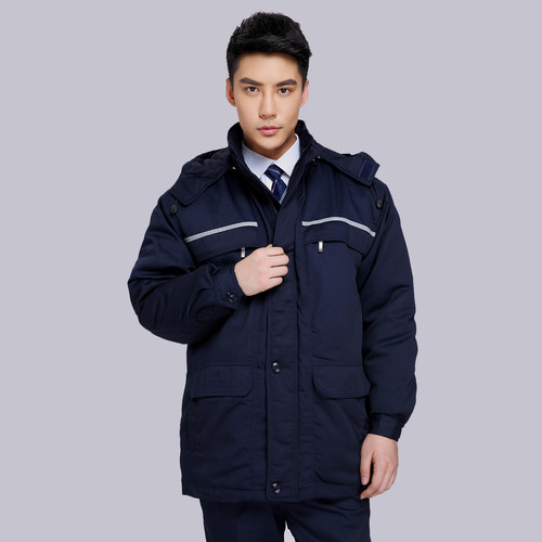 冬季加厚防寒工装棉袄劳保服