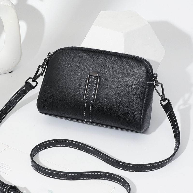 真皮头层牛皮包女2021新款时尚百搭爆款中年女士妈妈单肩斜挎包包