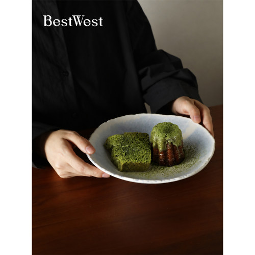 不规则陶瓷碗轻奢沙拉碗甜品碗
