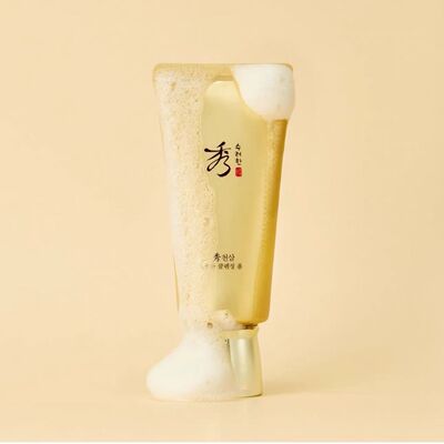 Soo Rye Han秀雅韩天参泡沫洁面膏160ml黄金先柔清洁洗面奶