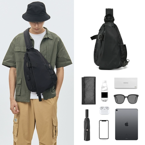 Сумка на одно плечо, мужская нагрудная сумка для отдыха, универсальный рюкзак