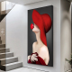 玄关装 店晶瓷画 饰画走廊过道壁画大气轻奢人物挂画小女孩美发服装